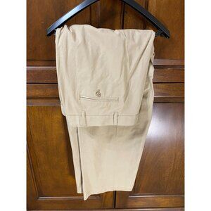 Blair Adjust-A-Band Expandable Mens Khaki Pants 100% Cotton Size 48M